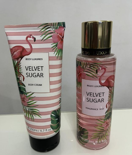 Body Luxuries  # disponível 6.500,00 Kz  1 Água de colônia- 250 ml 1 creme corporal - 200 ml