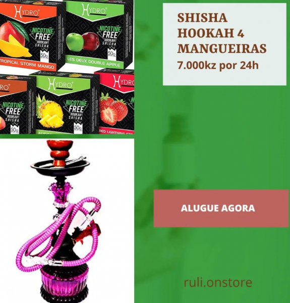SHISHA E HOOKAH + 4 MANGUEIRAS