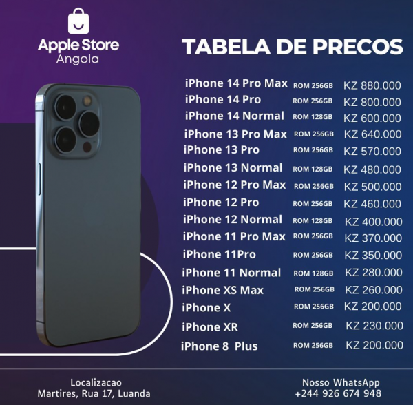 PREÇOS TELEFONES