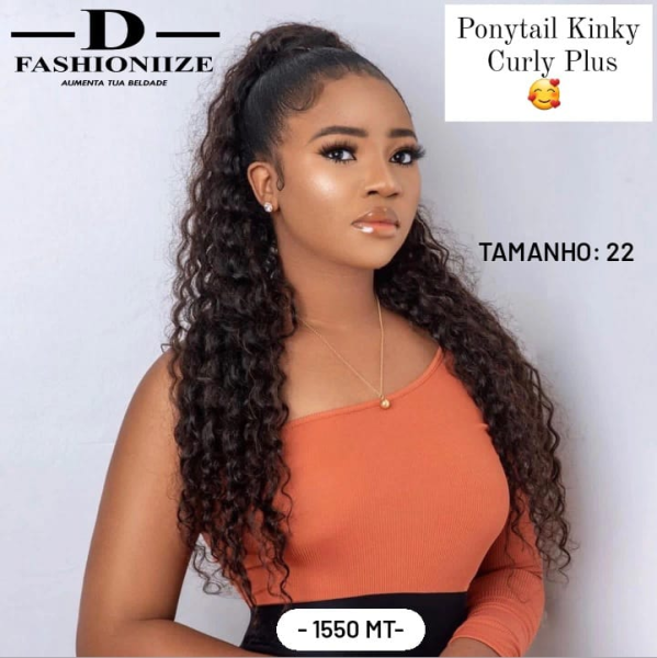 Ponytail Kinky Curly Plus Preço: 1550 MT  Tamanho: 22
