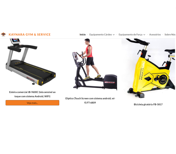Vendas e montagens de maquinas e acessorios de ginasio