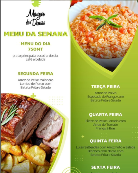 SERVIÇOS DE ALIMENTAÇÃO _ PRATOS DO DIA