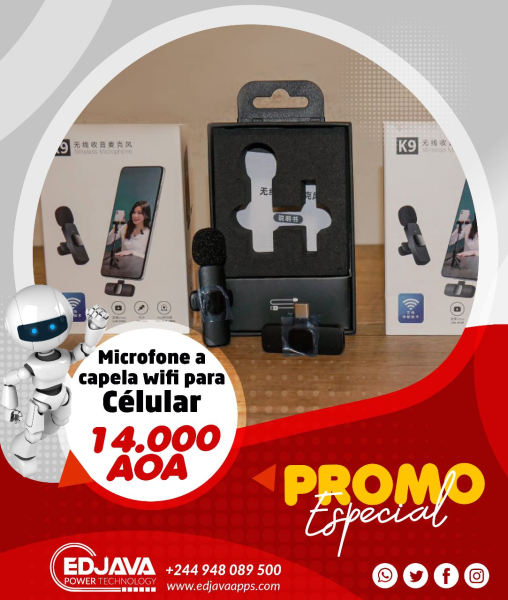 Microfone sem fio, 14.000kzs Qualidade no som!