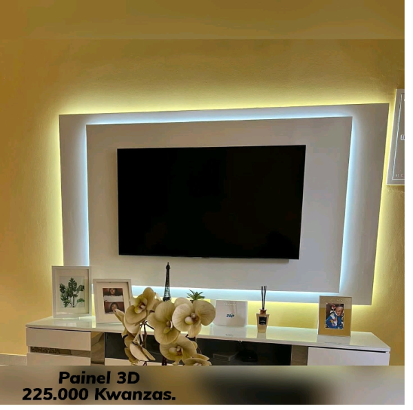 Painel 3D iluminado O riqueti perfeito para o seu lar.