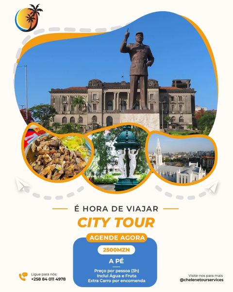 City tour Maputo(walking) 1500mzn/ person from groups of 4