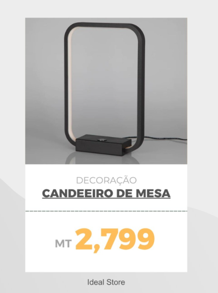 CANDEEIRO DE MESA
