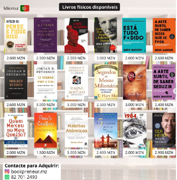 Livros físicos disponíveis para entrega imediata🇵🇹🇬🇧