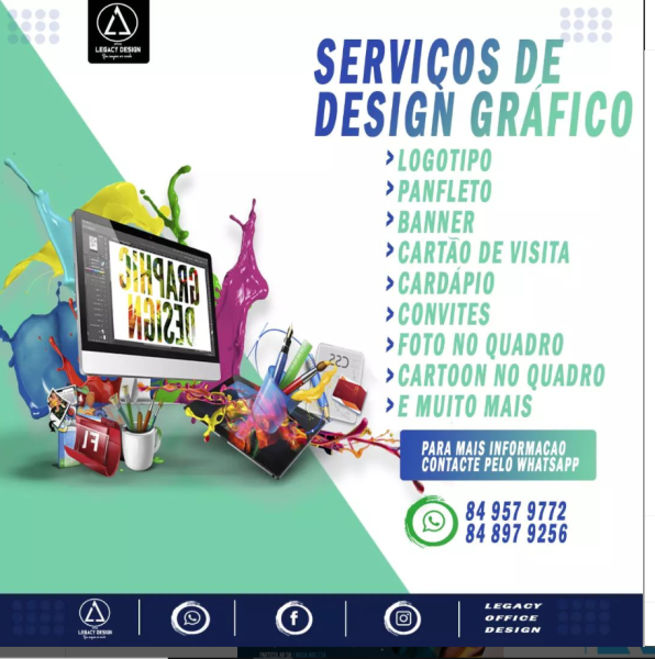 SERVIÇOS DE DESIGNER GRAFICO