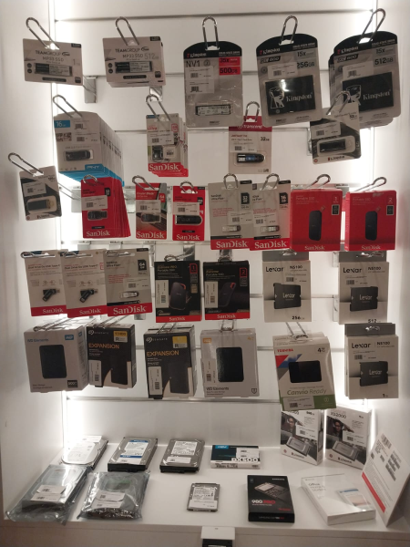 Memorias, discos, ssd, cartoes de memoria