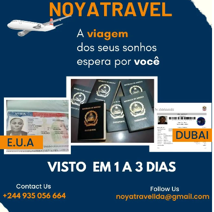 Em 24 horas tens o visto dos Estados Unidos da América. E em 72 horas tens o visto do Dubai