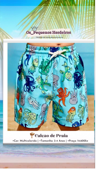 Artigos de Praia - Rapazes •Fatos de banho | •Calções | •Toalhas | •Outros