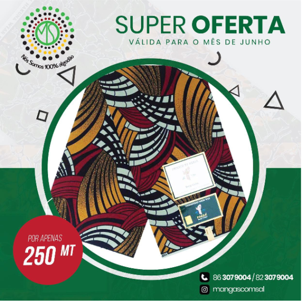 Novidades Capulanas 100 % algodão