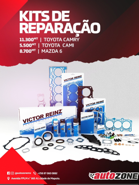 kit de reparação - projetado para manter seu veículo funcionando perfeitamente por um longo período.