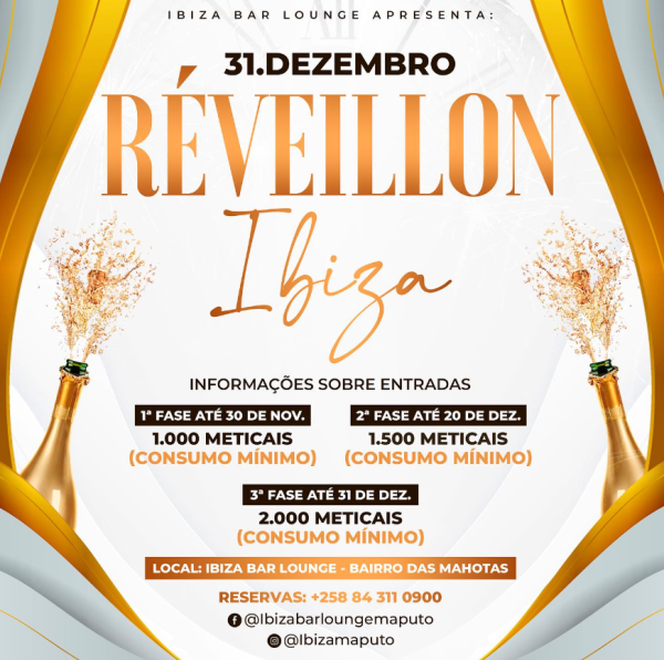 *Ibiza Réveillon 2024*✨  🌟 É convidado a fazer connosco a contagem regressiva para o ano novo que está por vir.
