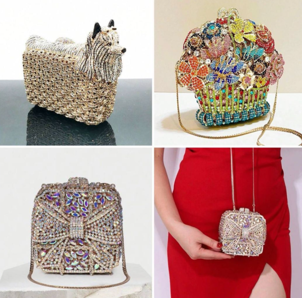 Clutches luxuosas para festas disponíveis