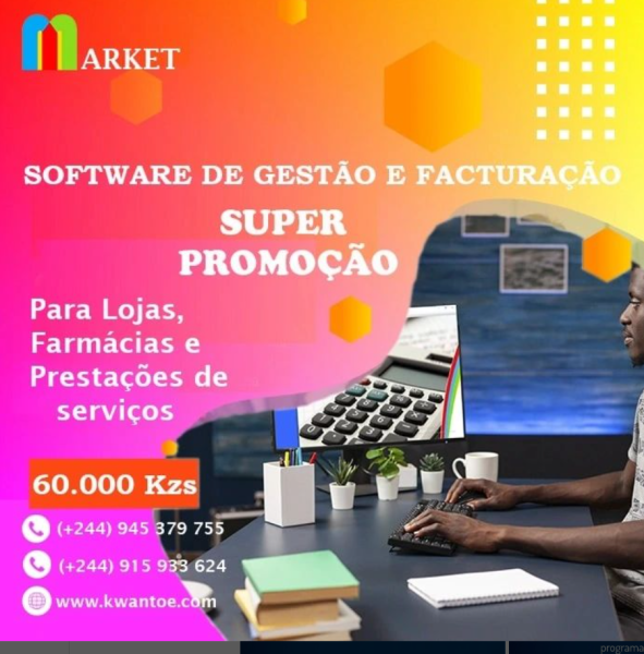 Software de gestão de estoque e facturação, certificado pela Agt