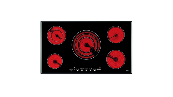 PLACA TEKA TR 951 Placa vitrocerâmica de 90 cm com 5 zonas de cozinhado, comando touch control e acabamento biselado