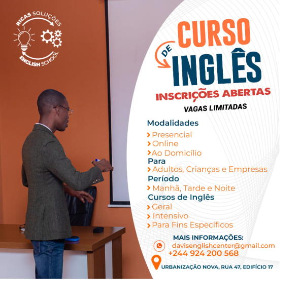 Cursos RICAS SOLUÇÕES ENGLISH SCHOOL  FORMAÇÃO DE INGLÊS