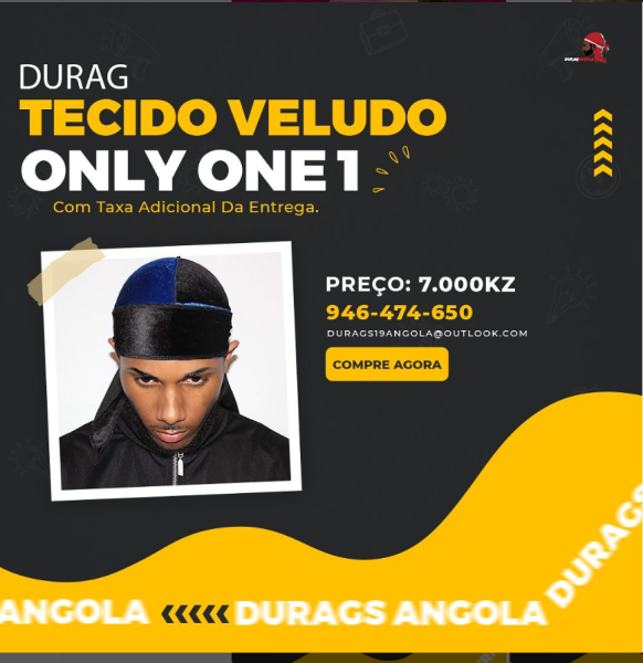 Durag Veludo Tecido: Veludo - 7.000kzs