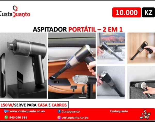 Aspirador de pó e portatil