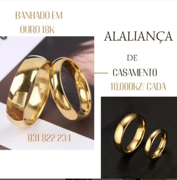 aliança de casamento banhados em Ouro18k disponíveis para ENTREGA IMEDIATA!