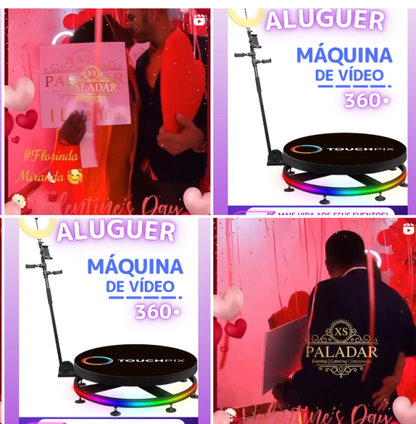 Aluguer de Máquina de Vídeo 360