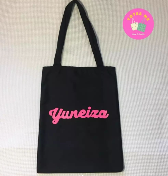 Personalize a sua sacola com o nome/frase da sua escolha! 😍