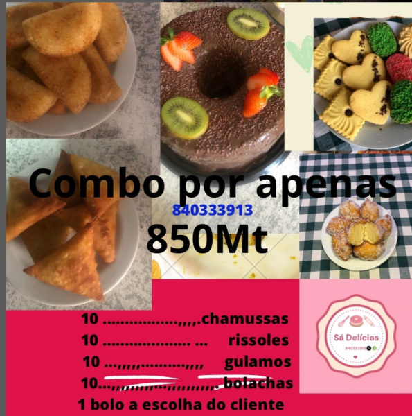 COMBO DOCE E SALGADOS