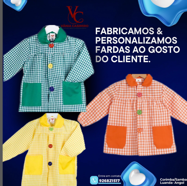 Fabricamos e personalizamos fardas