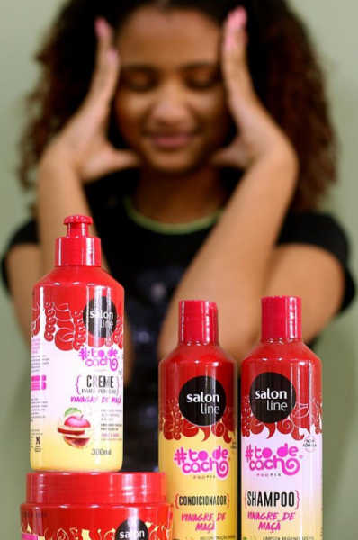 Creme para pentear 400mts Ativador 400mts Spray finalizador 400mts Máscara 500mts