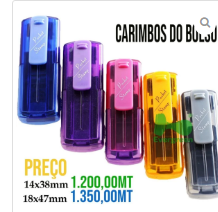 CARIMBOS DO BOLSO MZN 1.350,00