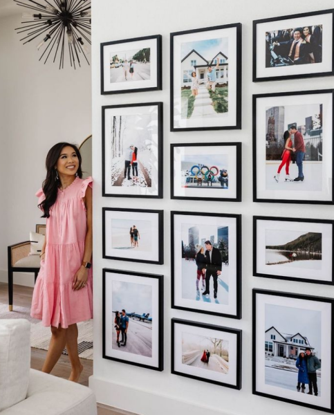 mural de quadros com os seus melhores momentos