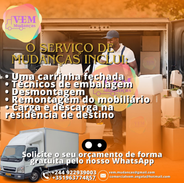 SERVIÇOS DE MUDANÇA