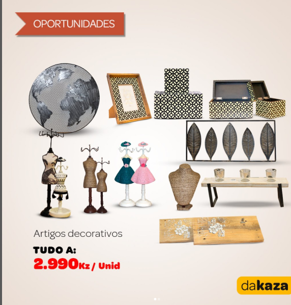 Artigos diversos de decoração para a sua casa