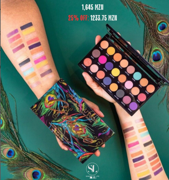 cores da paleta de sombras Creative