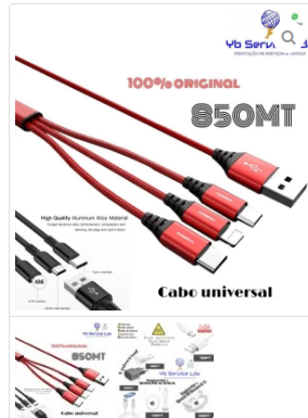 VENDA DE MATERIAL INFORMATICO CABO UNIVERSAL