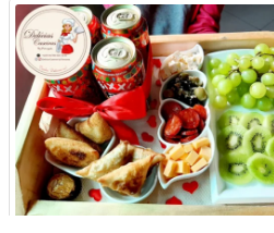 Bandejas MZN 2.000,00 Com mini bolo 3000