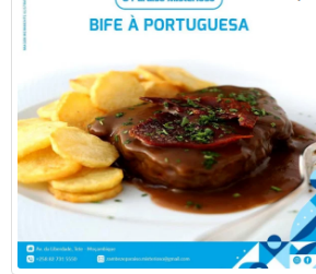 Bife à portuguesa é uma refeição sem artifícios