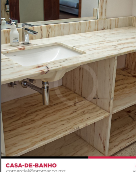 Fornecimento e Montagem de rochas ornamentais.