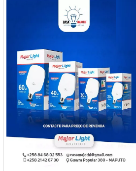 Baixo consumo e uma alta potência é o que as lamps da majorlight oferecem