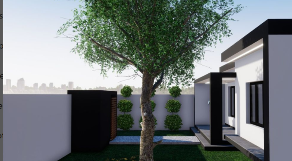 Projecto de construção rojeto aprovado de moradia T4 térrea em lote de 15x30m²