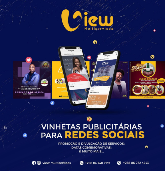 Criação de vinhetas publicitárias para redes sociais da sua empresa.