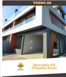 VENDE-SE 3 MORADIAS GEMEAS NO TRIUNFO NOVO