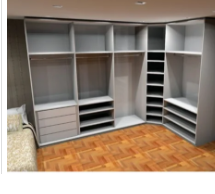 Closet MZN 72.000,00 Roupeiro moderno, preço sob medida