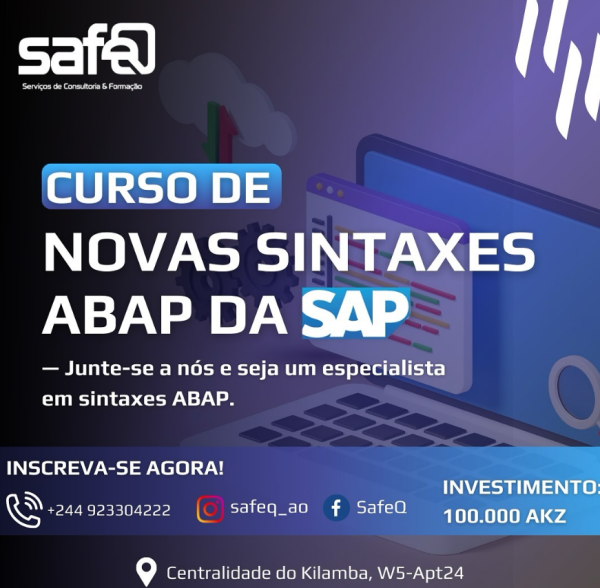 curso: SINTAXES ABAP DA SAP,
