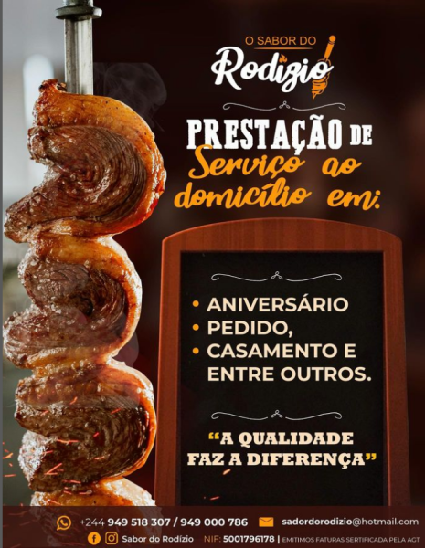 Serviço de rodízio ao domicílio