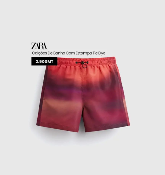 Calções De Banho Com Estampa Tie Dye 2900MT