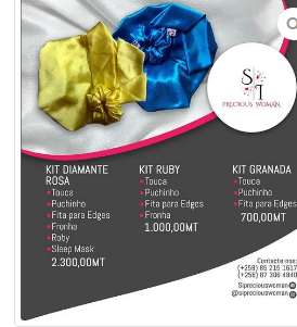 temos puchinhos para prender o seu cabelo sem quebrar e danificar, temos também a fita para fixar baby hair