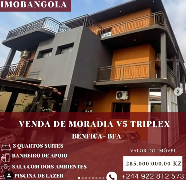 Venda de moradia V5 Triplex de alto padrão