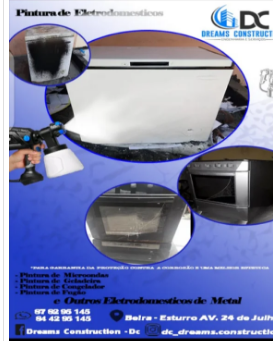 Pintura de Eletrodomésticos 550,00 MZN Proteção contra corrosão, melhor estética